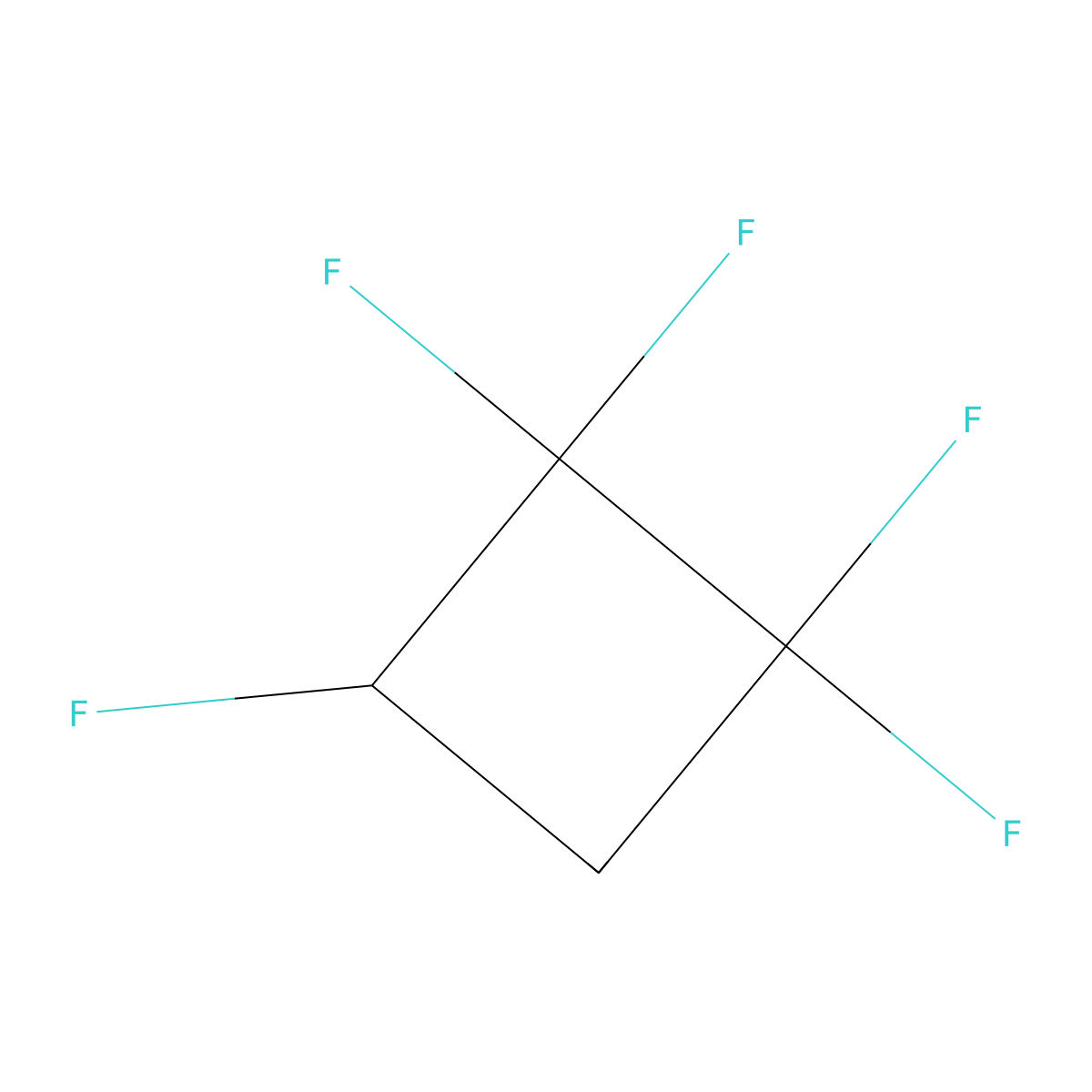 1,1,2,2,3-Pentafluorocyclobutane molecular structure, CAS 2253-02-3