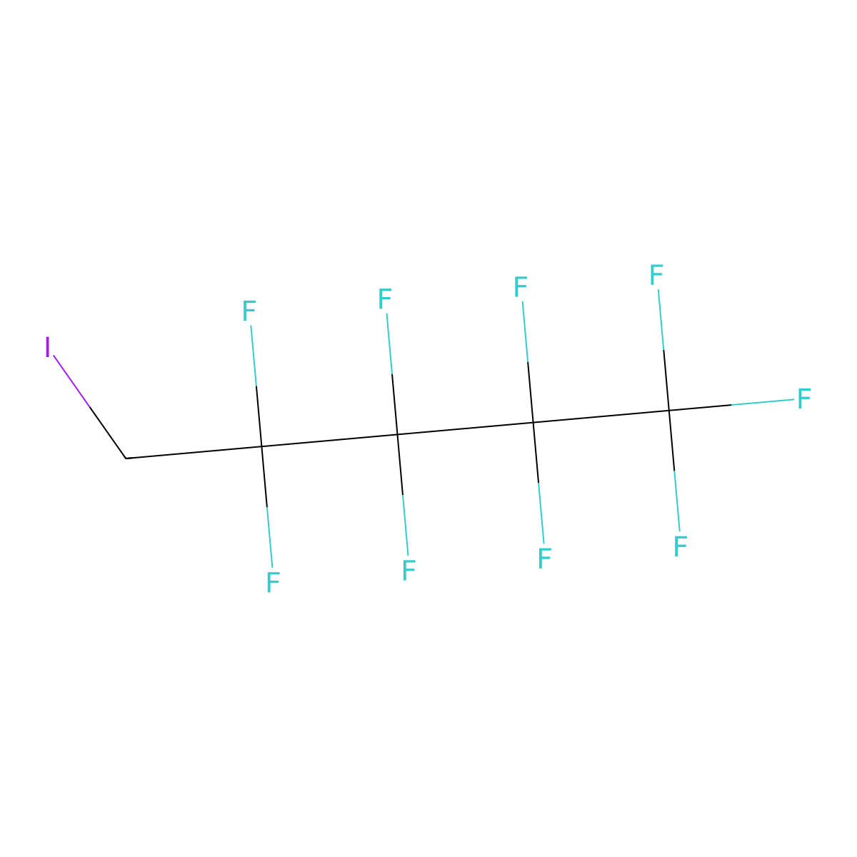 1-Iodo-1H,1H-nonafluoropentane molecular structure, CAS 2253-14-7