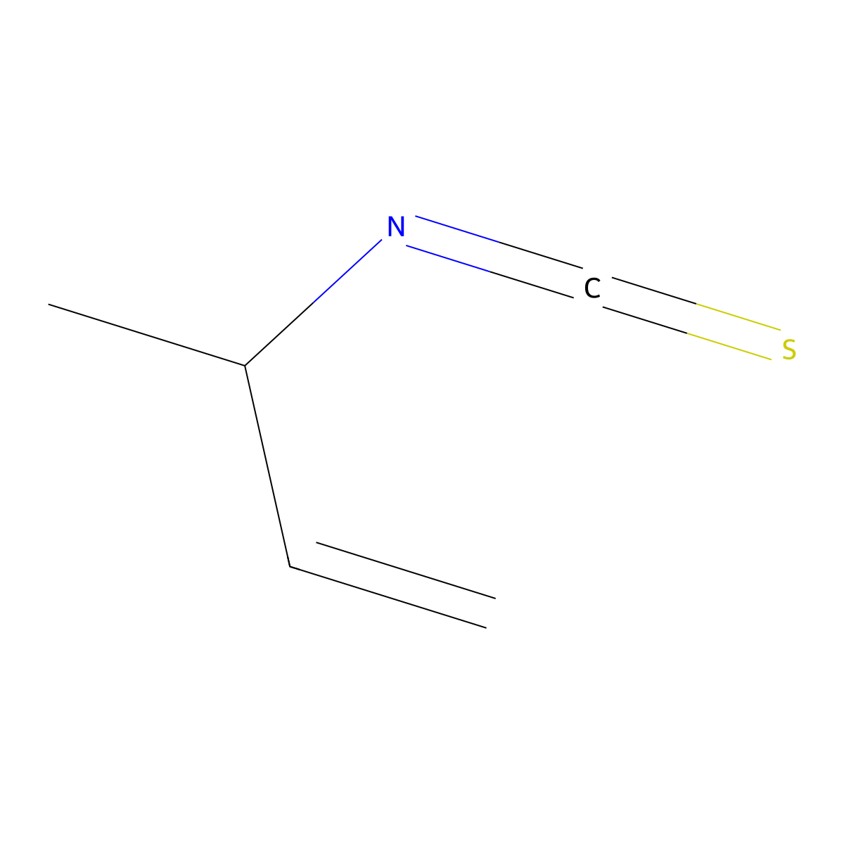 3-Isothiocyanatobut-1-ene molecular structure, CAS 2253-71-6