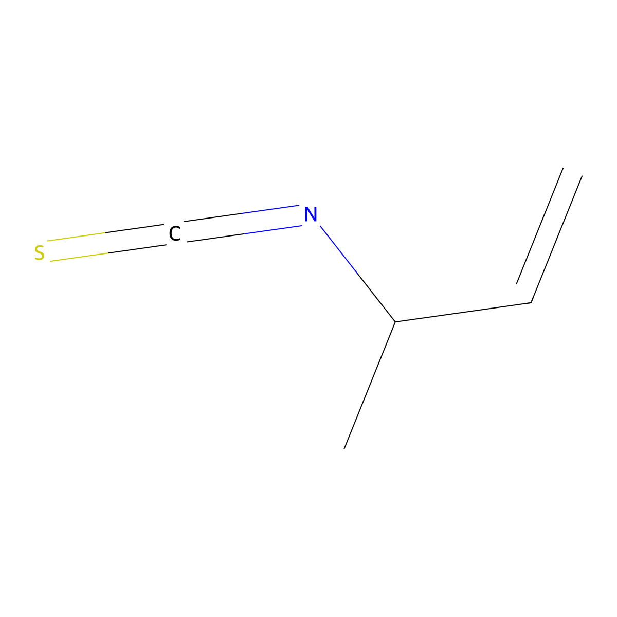 3-Isothiocyanatobut-1-ene molecular structure, CAS 2253-71-6