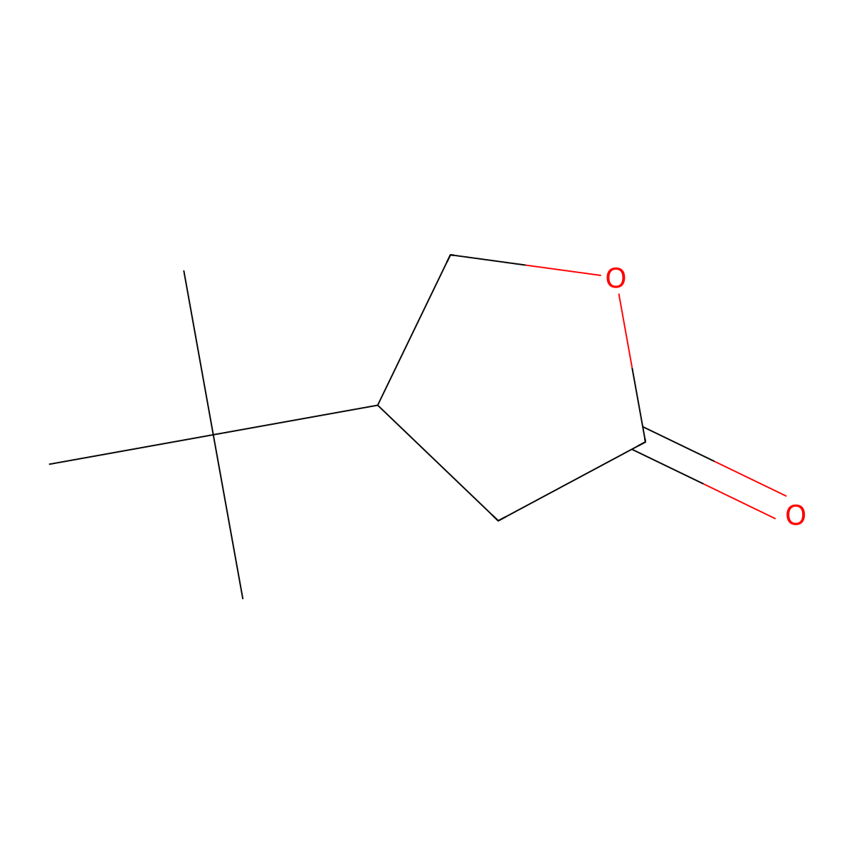 4-Tert-butyldihydrofuran-2(3h)-one molecular structure, CAS 22530-95-6