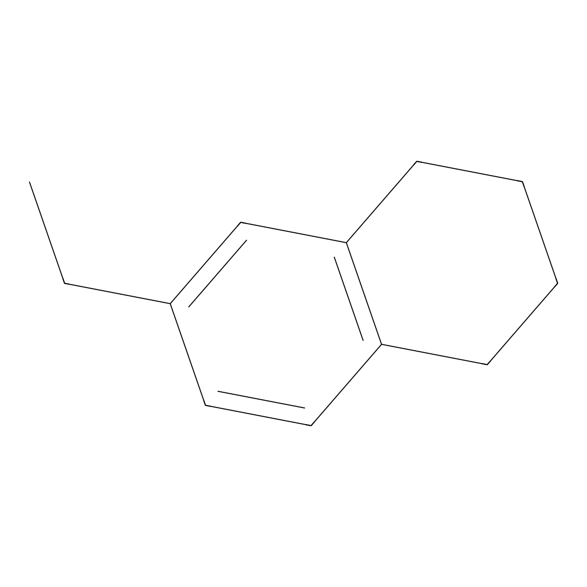 6-Ethyl-1,2,3,4-tetrahydronaphthalene molecular structure, CAS 22531-20-0