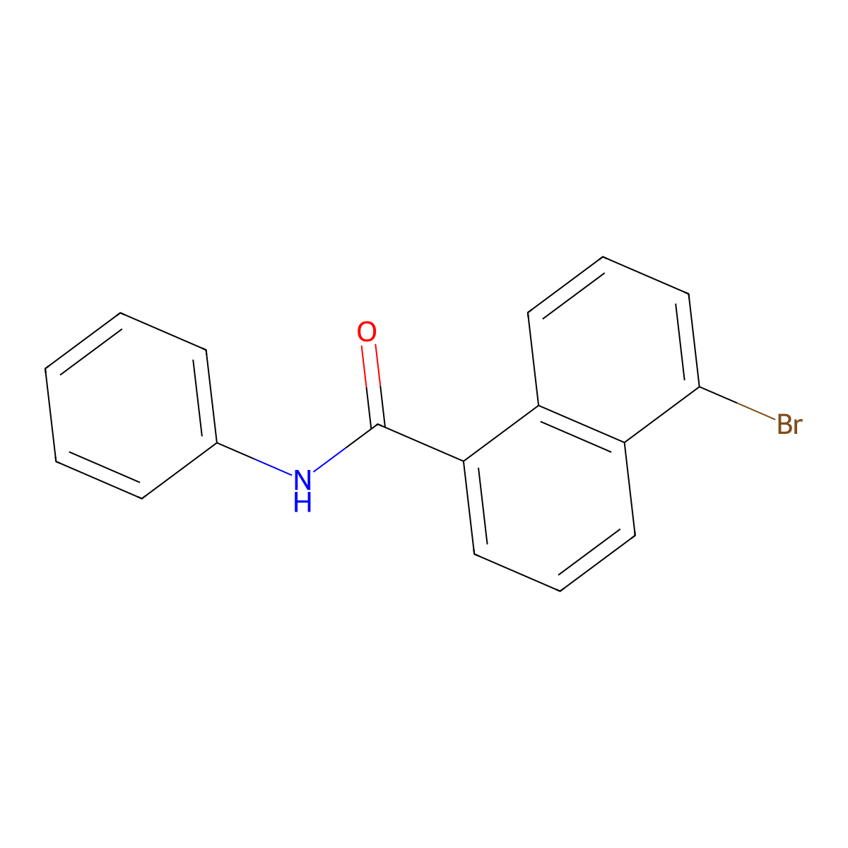 5-Bromo-N-phenyl-1-naphthamide molecular structure, CAS 22531-58-4