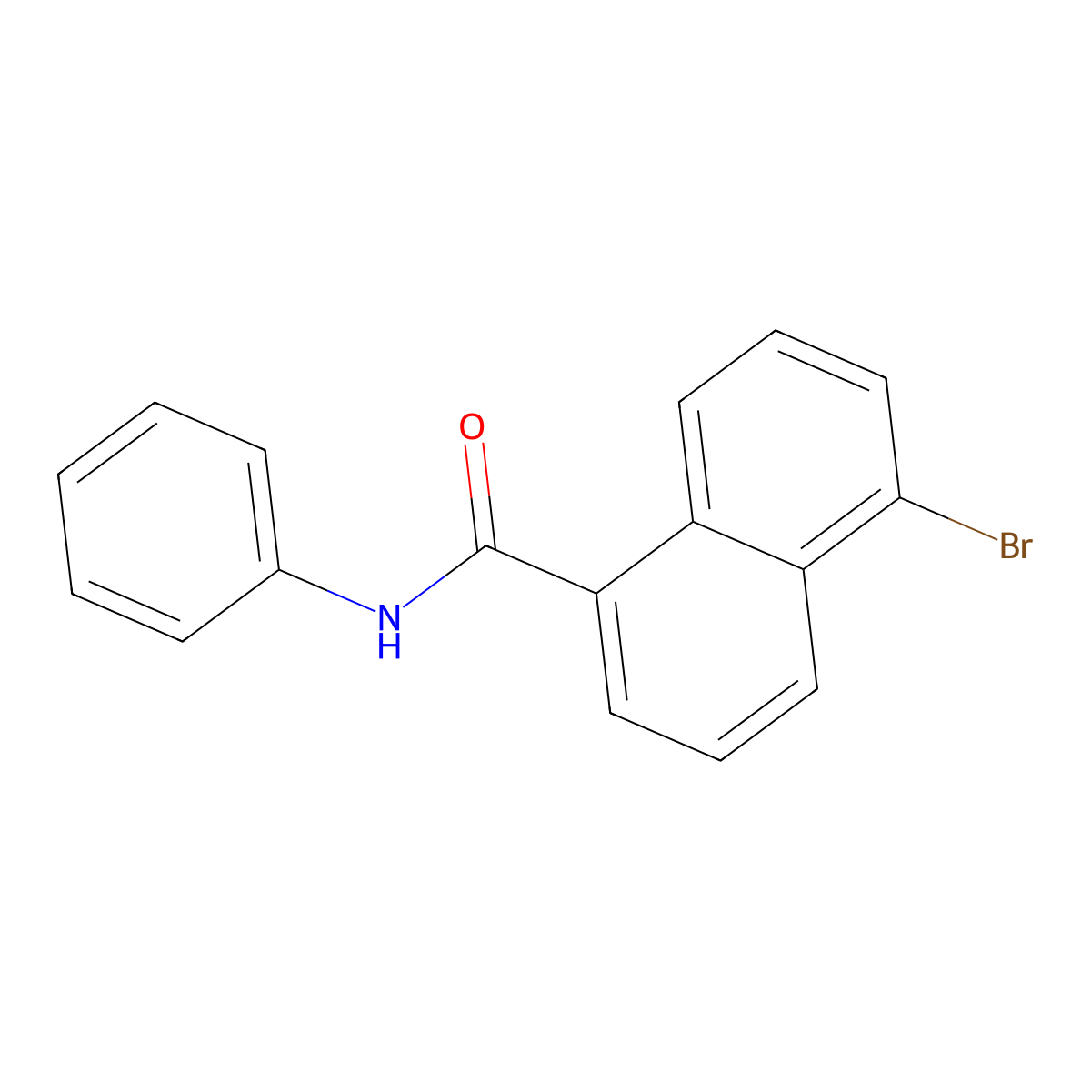5-Bromo-N-phenyl-1-naphthamide molecular structure, CAS 22531-58-4