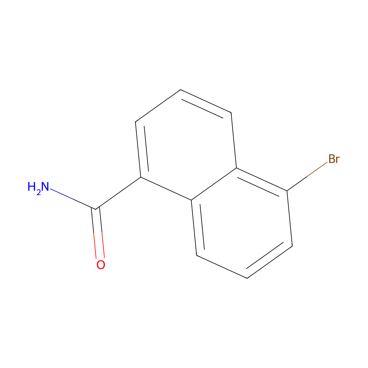 5-Bromo-1-naphthamide molecular structure, CAS 22531-59-5
