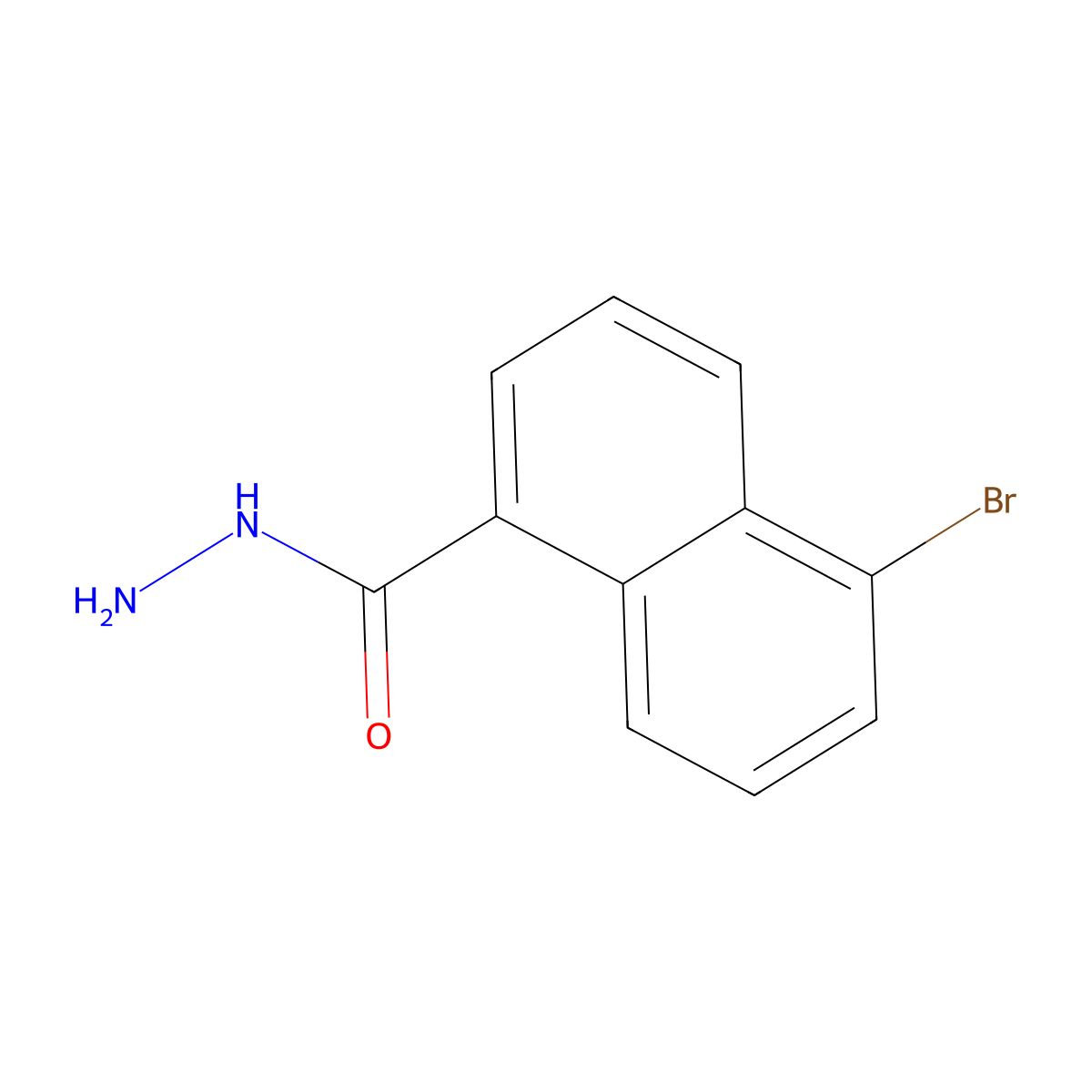 5-Bromo-1-naphthohydrazide molecular structure, CAS 22531-60-8