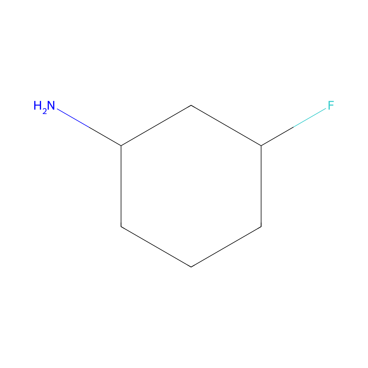 (1S,3S)-3-Fluorocyclohexan-1-amine molecular structure, CAS 2253105-36-9