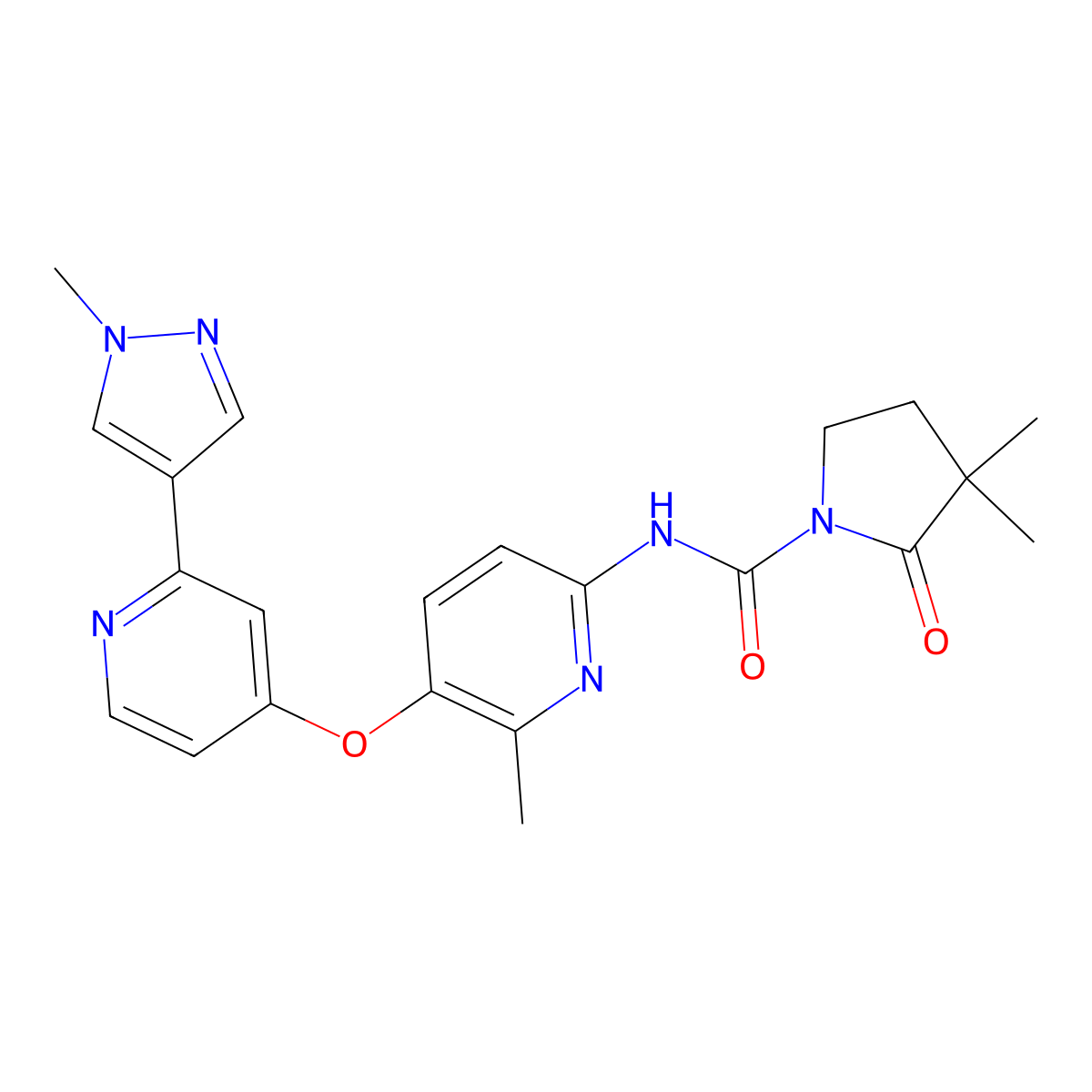 Pimicotinib molecular structure, CAS 2253123-16-7