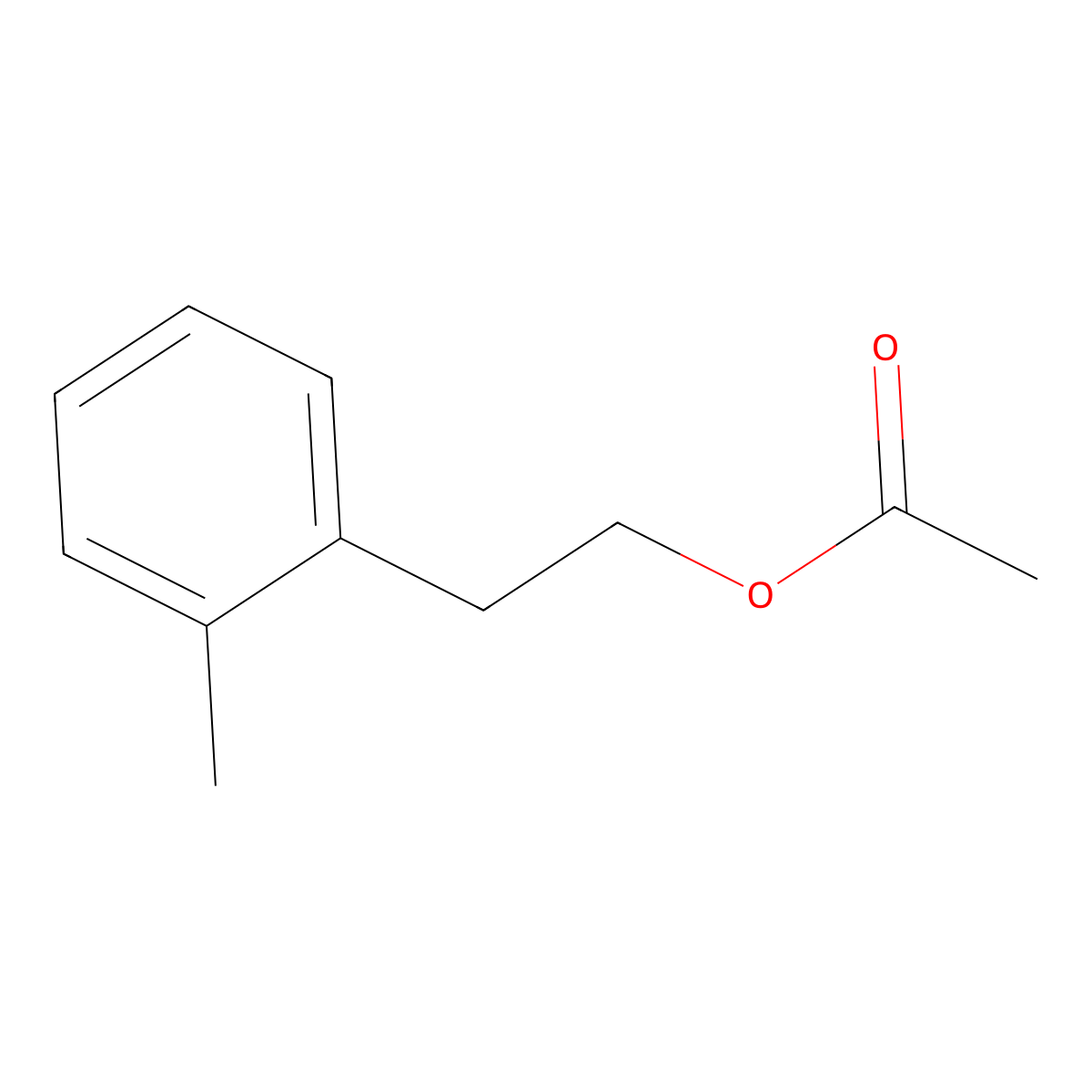 2-(2-Methylphenyl)ethyl acetate molecular structure, CAS 22532-46-3