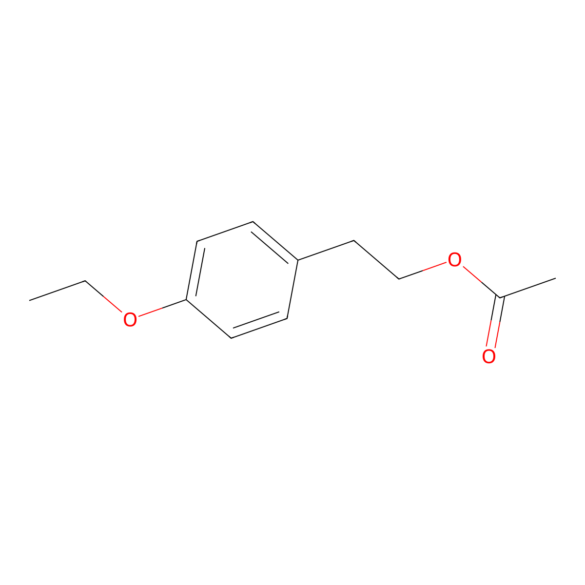 2-(4-Ethoxyphenyl)ethyl acetate molecular structure, CAS 22532-53-2