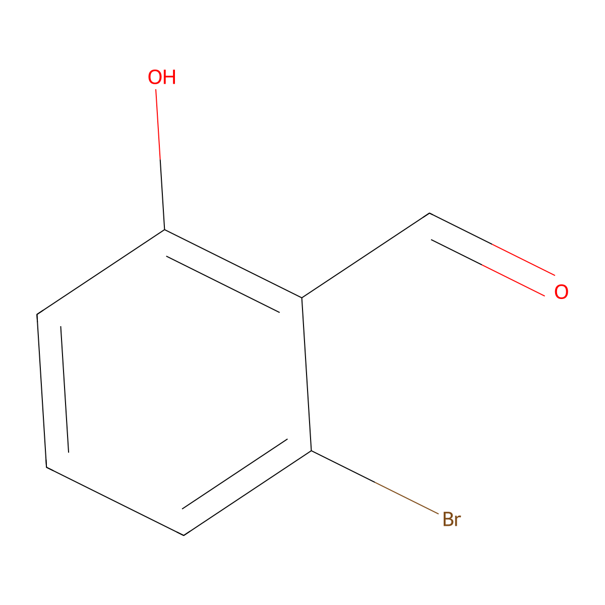 2-Bromo-6-hydroxybenzaldehyde molecular structure, CAS 22532-61-2