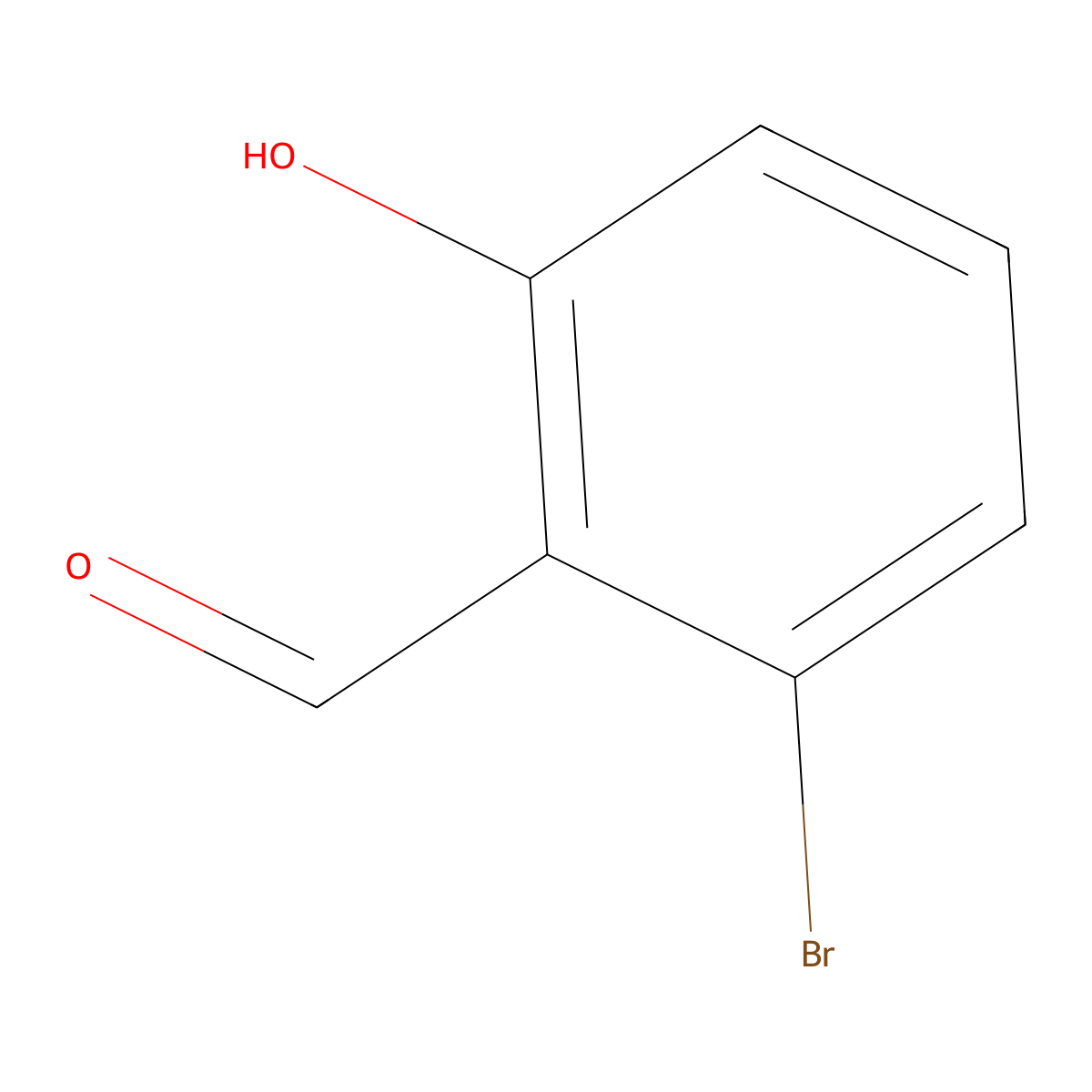 2-Bromo-6-hydroxybenzaldehyde molecular structure, CAS 22532-61-2