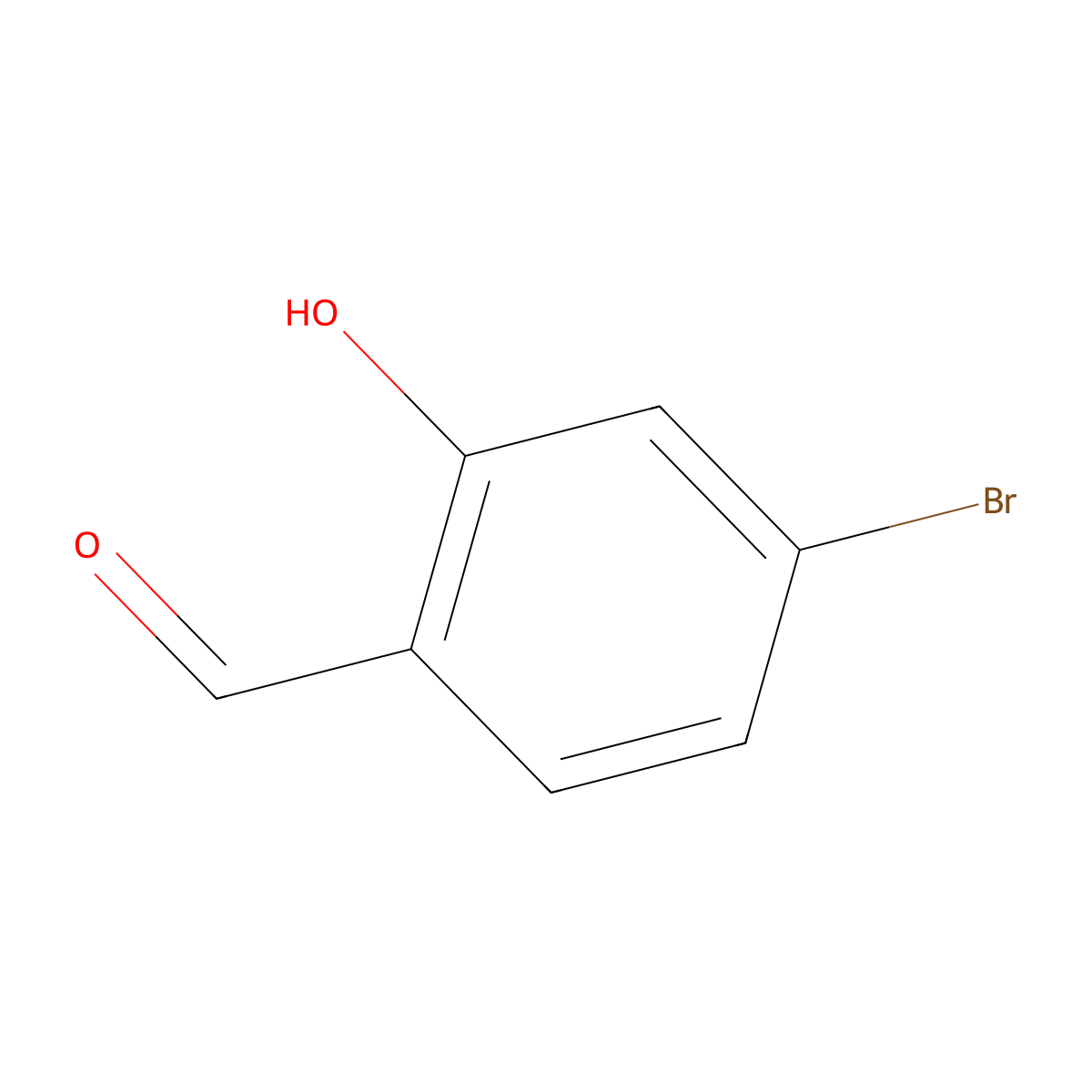 4-Bromo-2-hydroxybenzaldehyde molecular structure, CAS 22532-62-3