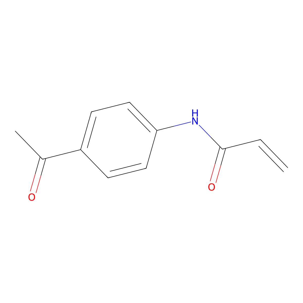 4'-Acetylacrylanilide molecular structure, CAS 22535-53-1