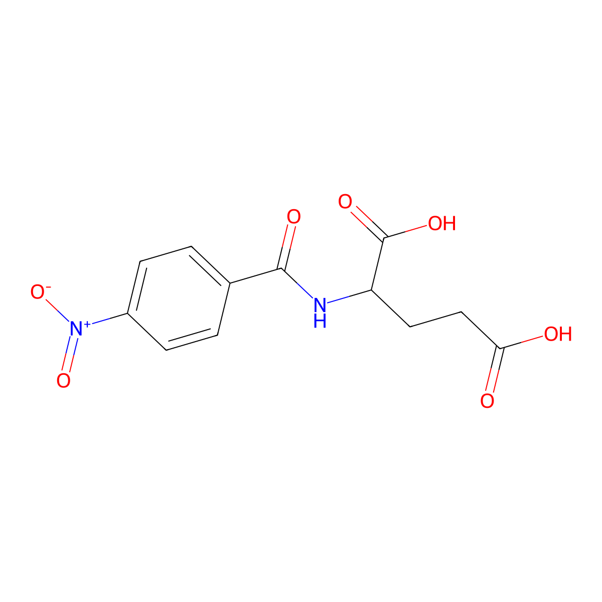 N-(4-Nitrobenzoyl)-L-glutamic acid hemihydrate molecular structure, CAS 22536-03-4