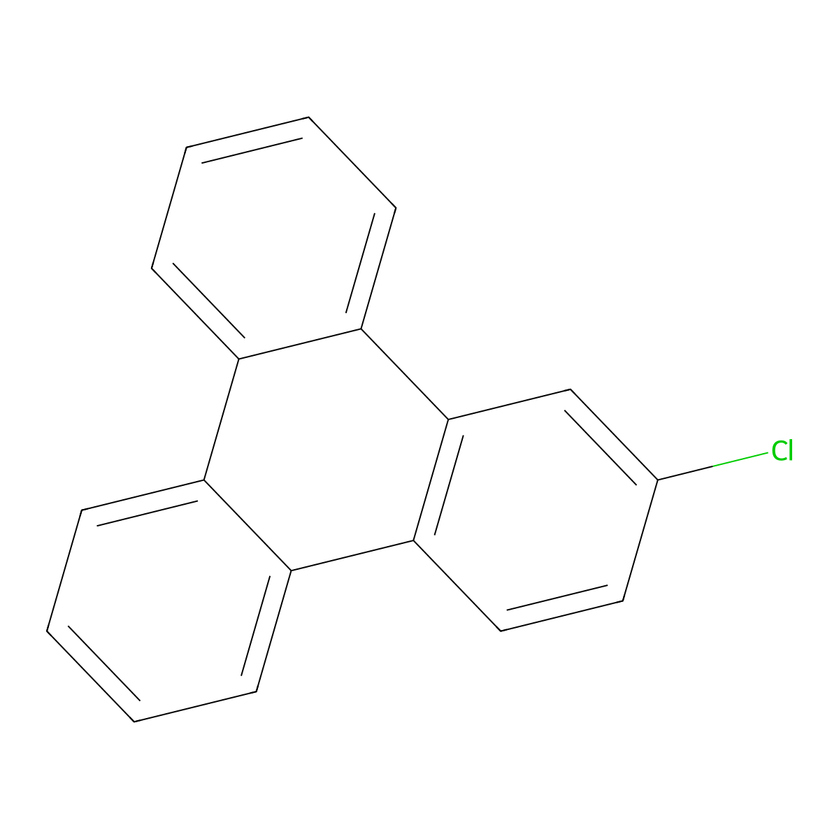 2-Chlorotriphenylene molecular structure, CAS 22536-41-0