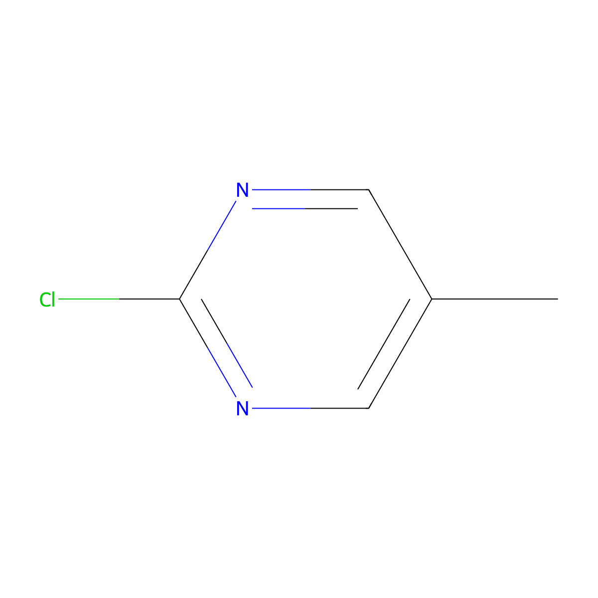 2-Chloro-5-methylpyrimidine molecular structure, CAS 22536-61-4