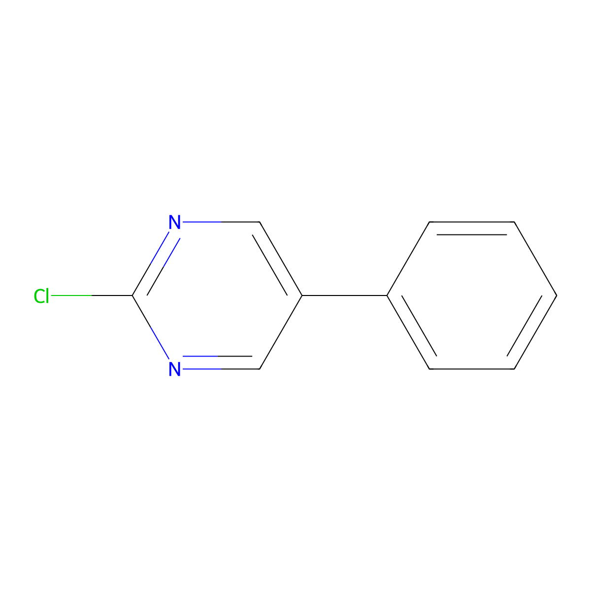 2-Chloro-5-phenylpyrimidine molecular structure, CAS 22536-62-5