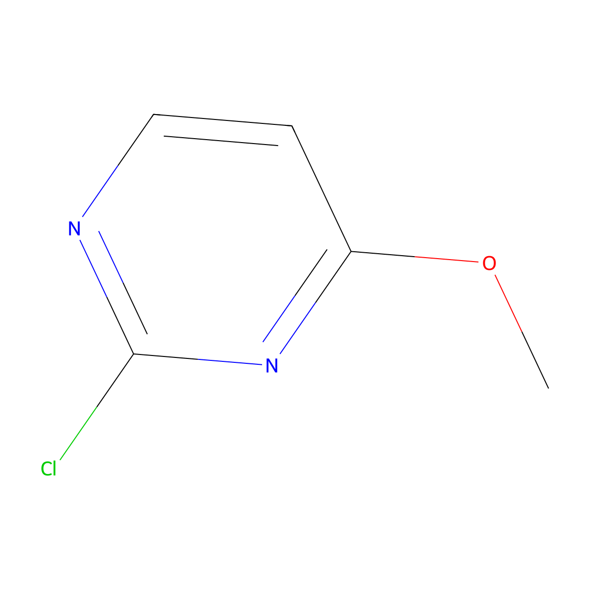 2-Chloro-4-methoxypyrimidine molecular structure, CAS 22536-63-6