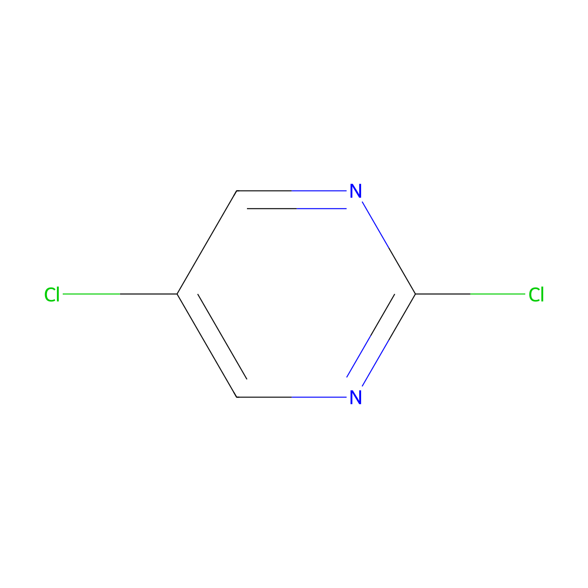 2,5-Dichloropyrimidine molecular structure, CAS 22536-67-0