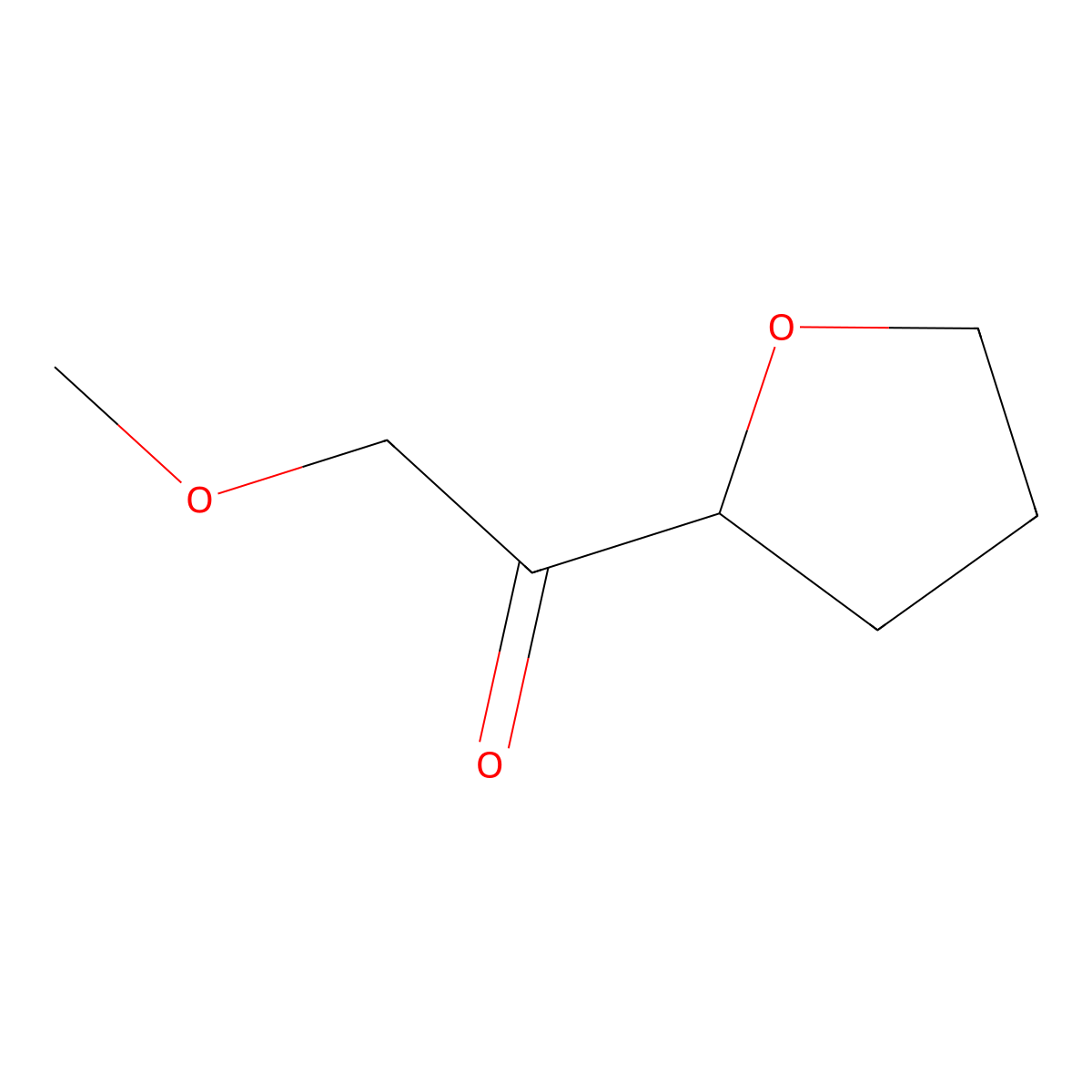 2-methoxy-1-[(2S)-oxolan-2-yl]ethan-1-one molecular structure, CAS 2253619-41-7