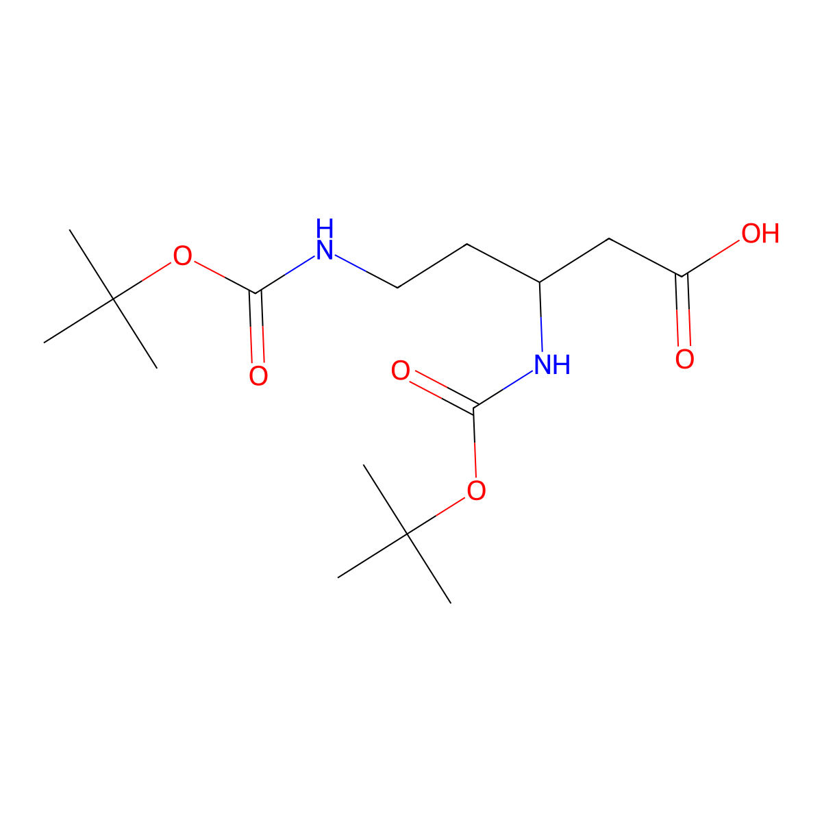 (3S)-3,5-bis({[(tert-butoxy)carbonyl]amino})pentanoicacid molecular structure, CAS 2253619-68-8