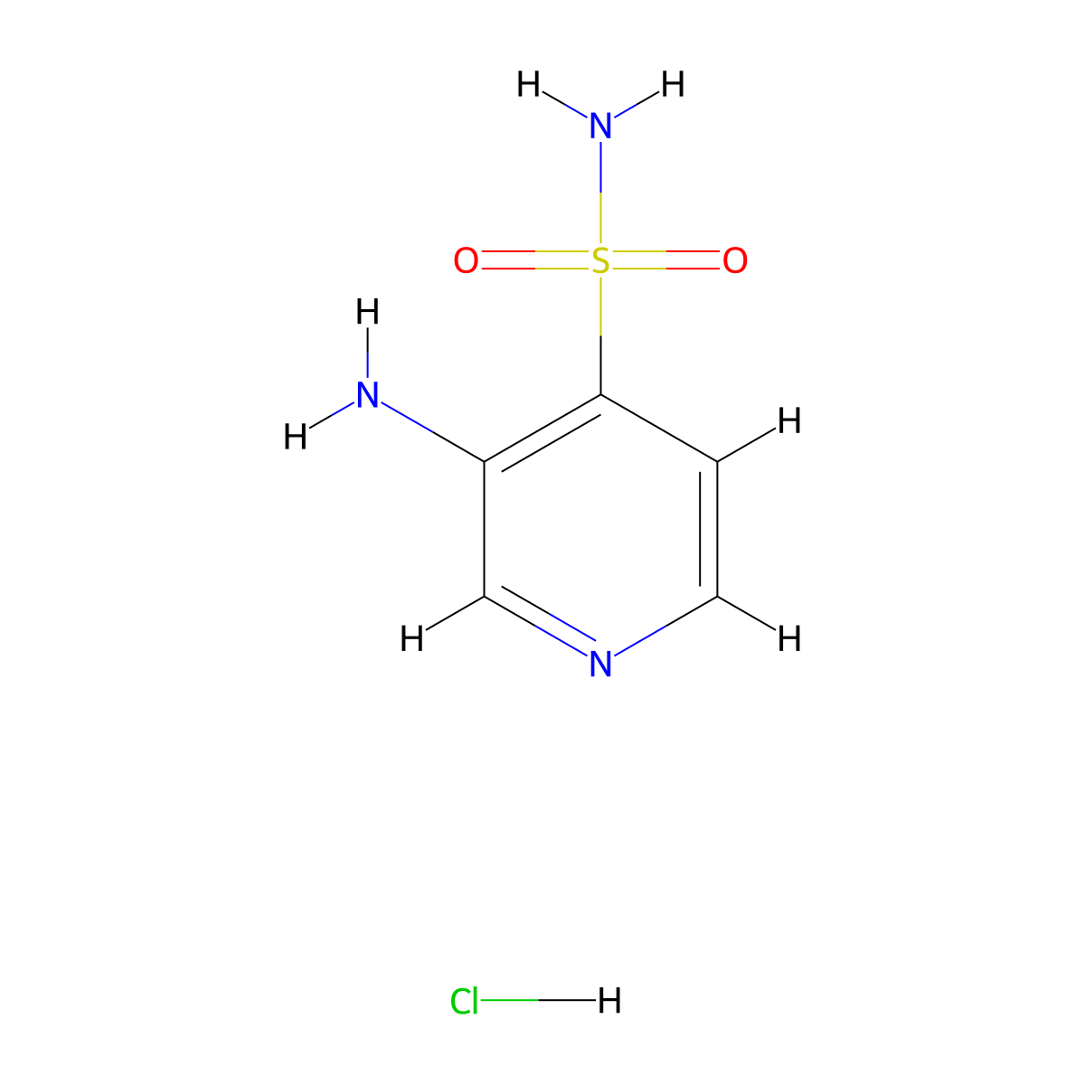 3-Aminopyridine-4-sulfonamide hydrochloride molecular structure, CAS 2253629-58-0