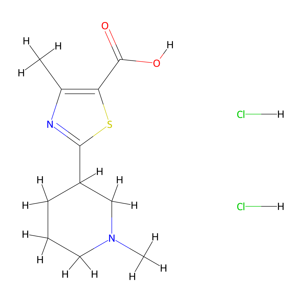 4-Methyl-2-(1-methylpiperidin-3-yl)-1,3-thiazole-5-carboxylic acid dihydrochloride molecular structure, CAS 2253629-64-8