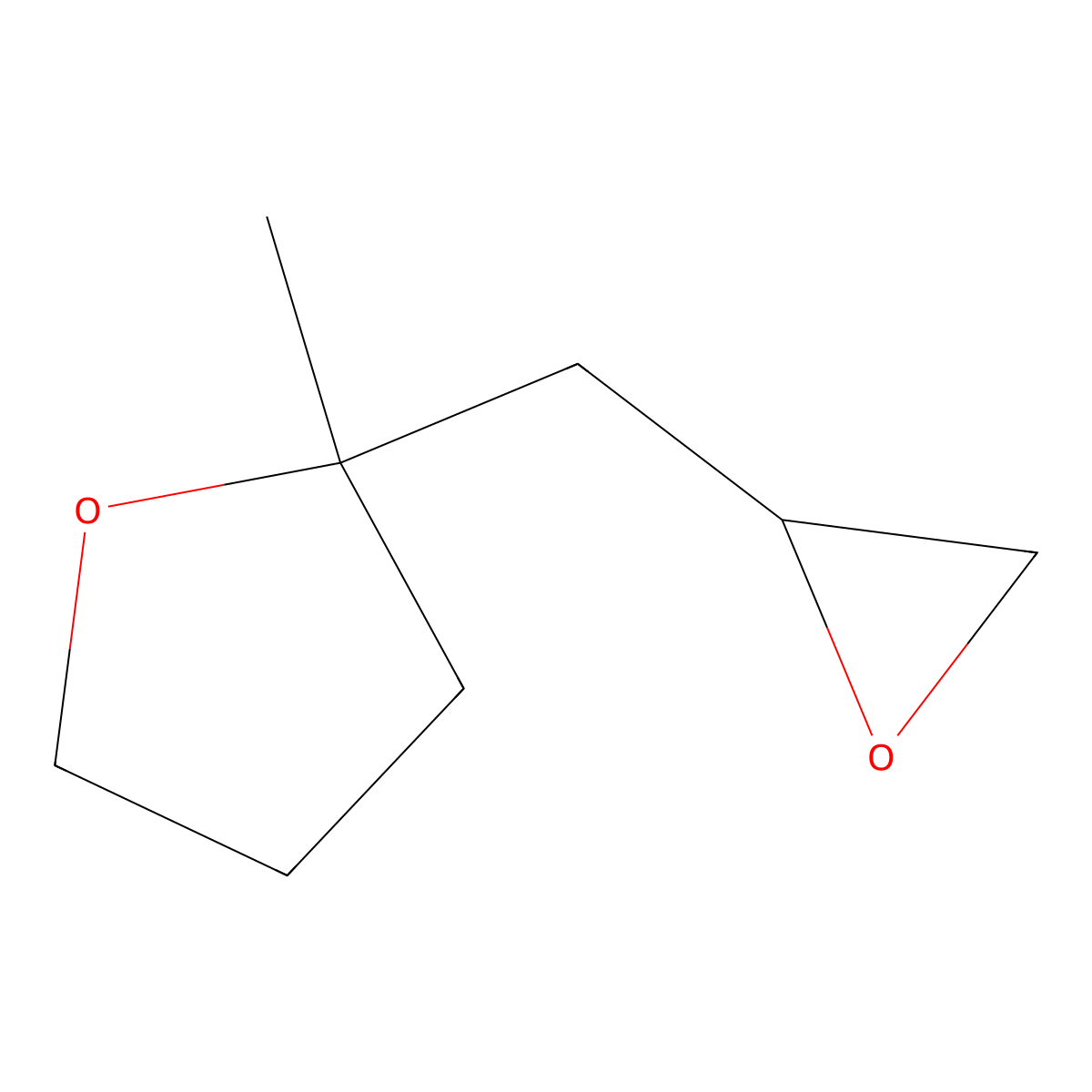 2-Methyl-2-[(oxiran-2-yl)methyl]oxolane molecular structure, CAS 2253629-71-7