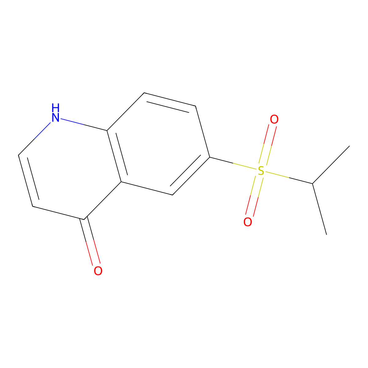 6-(Propane-2-sulfonyl)quinolin-4-ol molecular structure, CAS 2253629-88-6