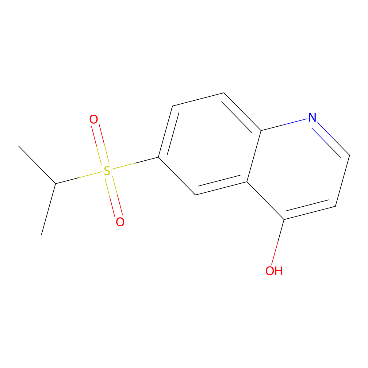 6-(Propane-2-sulfonyl)quinolin-4-ol molecular structure, CAS 2253629-88-6