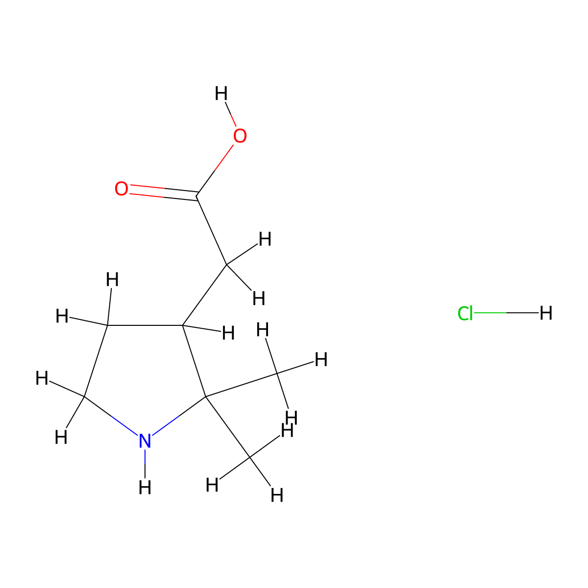 2-(2,2-Dimethylpyrrolidin-3-yl)acetic acid hydrochloride molecular structure, CAS 2253629-89-7