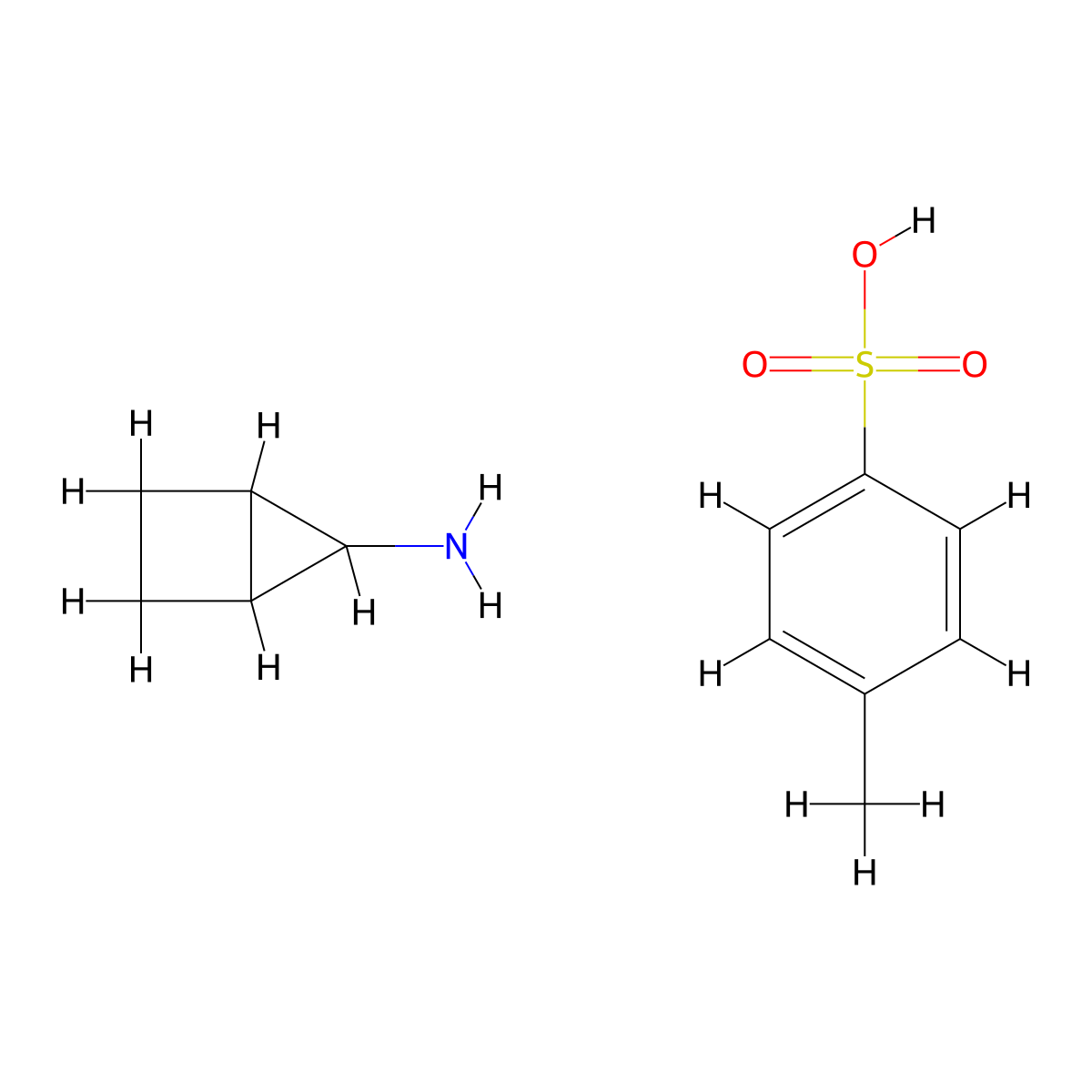 Bicyclo[2.1.0]pentan-5-amine;4-methylbenzenesulfonic acid molecular structure, CAS 2253629-94-4