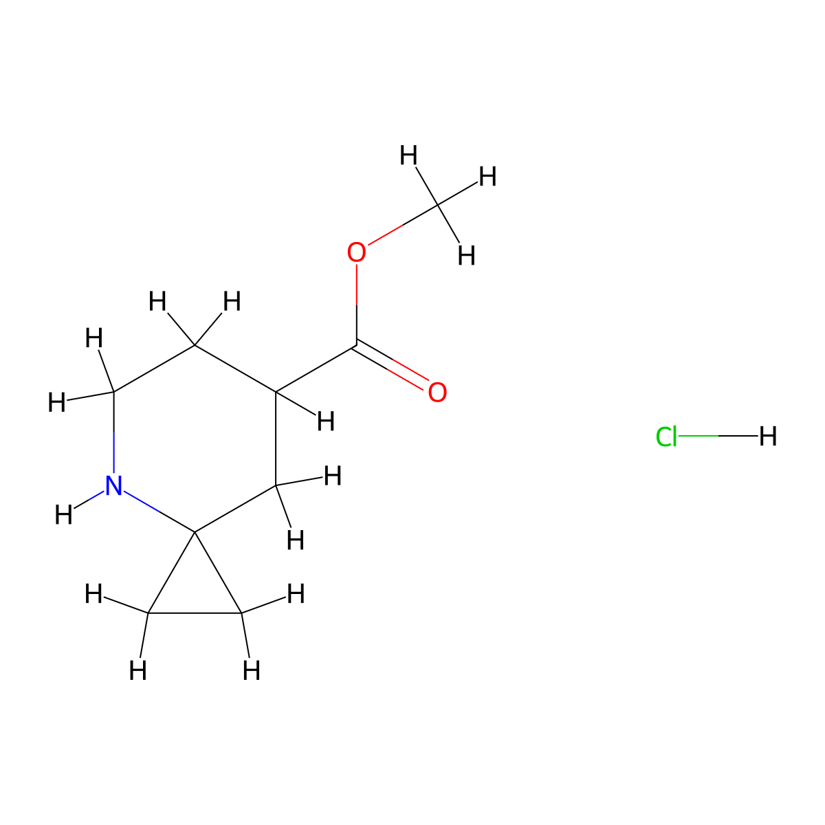 Methyl 4-azaspiro[2.5]octane-7-carboxylate hydrochloride molecular structure, CAS 2253630-26-9