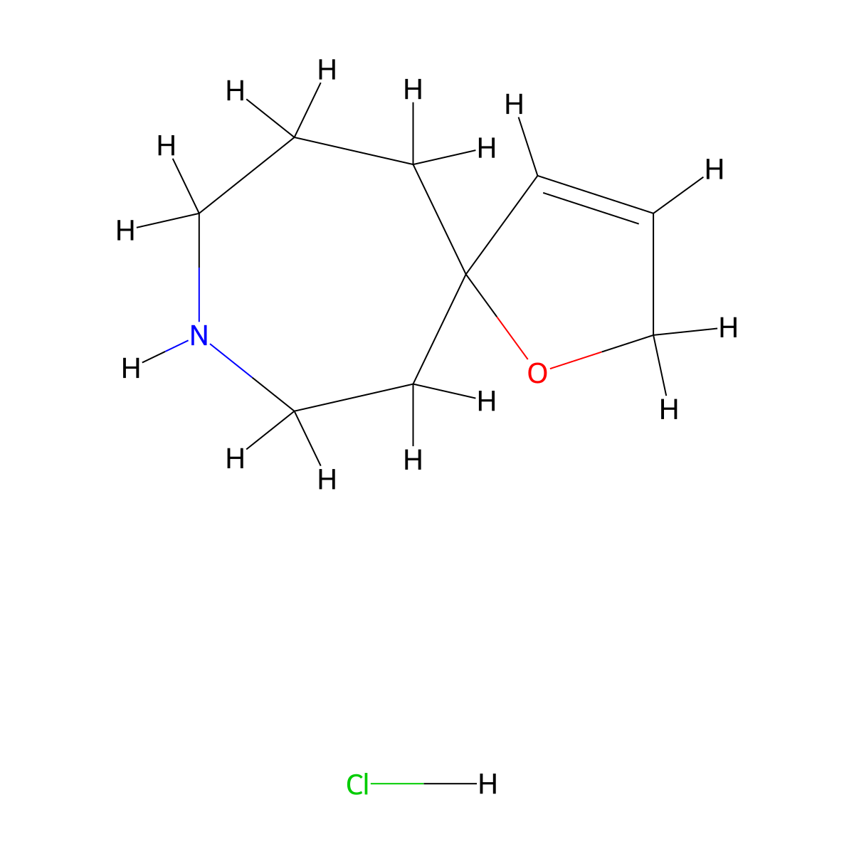 1-Oxa-8-azaspiro[4.6]undec-3-ene hydrochloride molecular structure, CAS 2253630-59-8