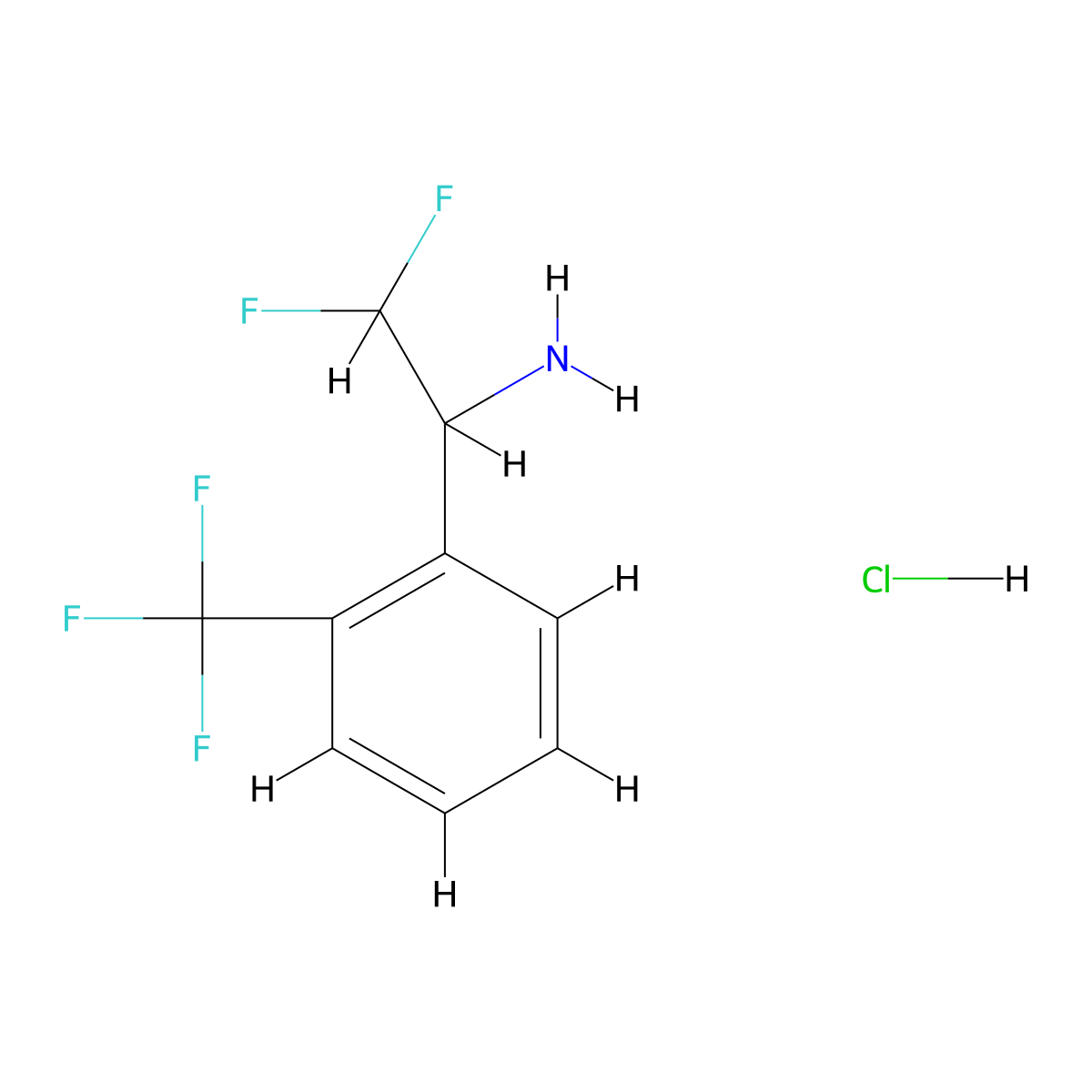 2,2-Difluoro-1-[2-(trifluoromethyl)phenyl]ethanamine;hydrochloride molecular structure, CAS 2253630-63-4
