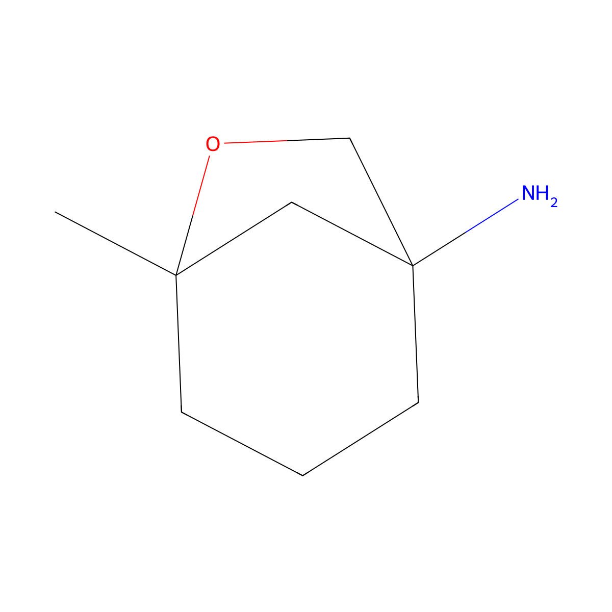 5-Methyl-6-oxabicyclo[3.2.1]octan-1-amine molecular structure, CAS 2253630-84-9