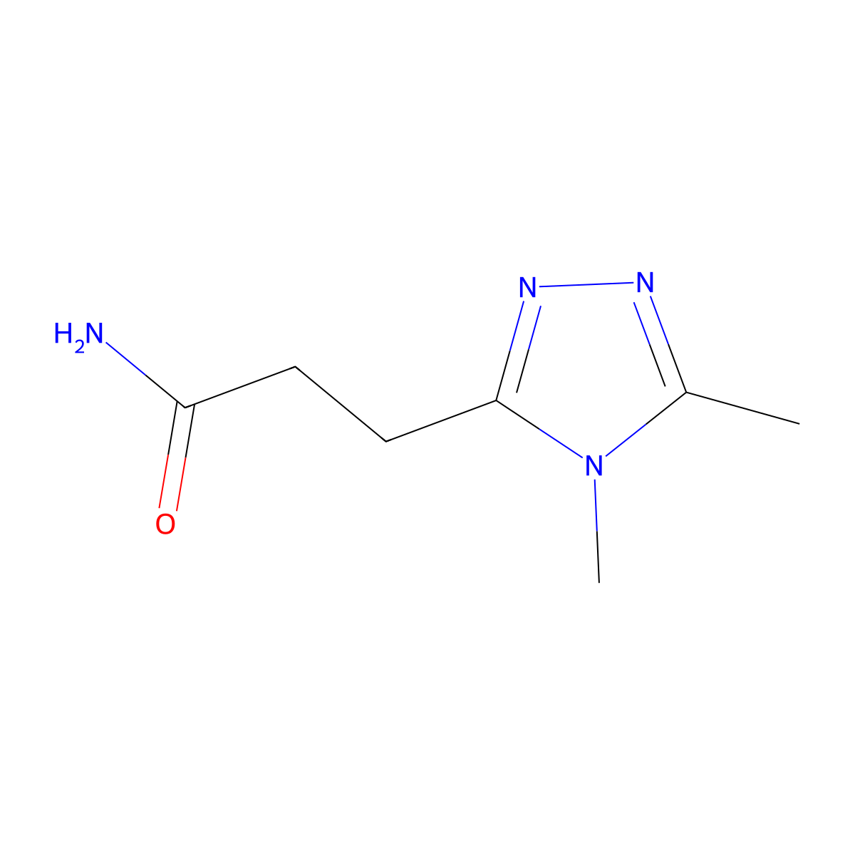 3-(dimethyl-4H-1,2,4-triazol-3-yl)propanamide molecular structure, CAS 2253630-99-6
