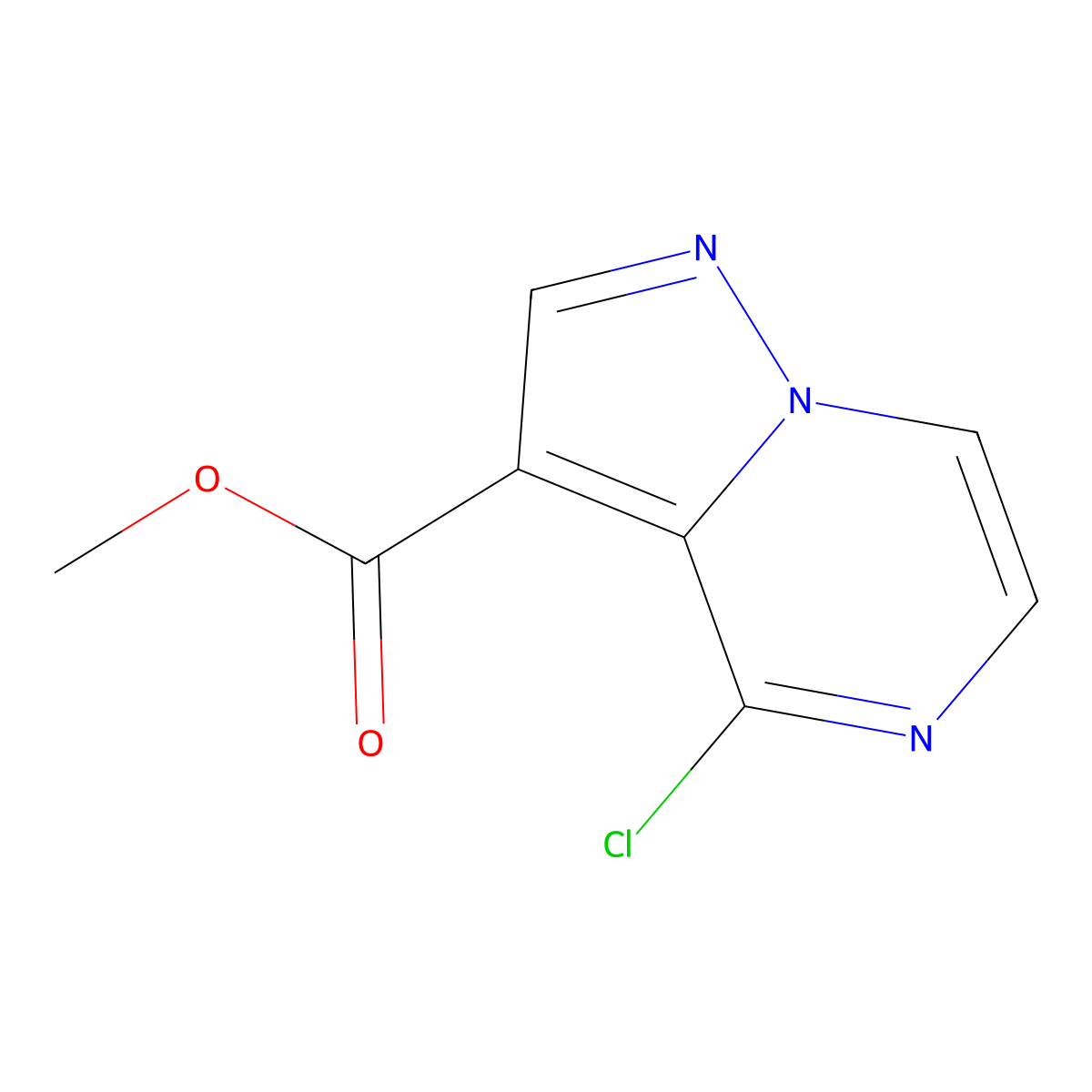 Methyl 4-chloropyrazolo[1,5-a]pyrazine-3-carboxylate molecular structure, CAS 2253631-00-2