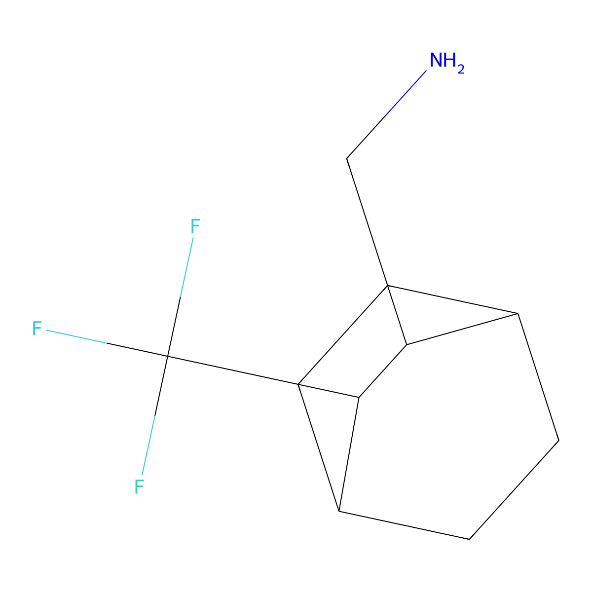[3-(Trifluoromethyl)bicyclo[2.2.2]octan-2-yl]methanamine molecular structure, CAS 2253631-21-7