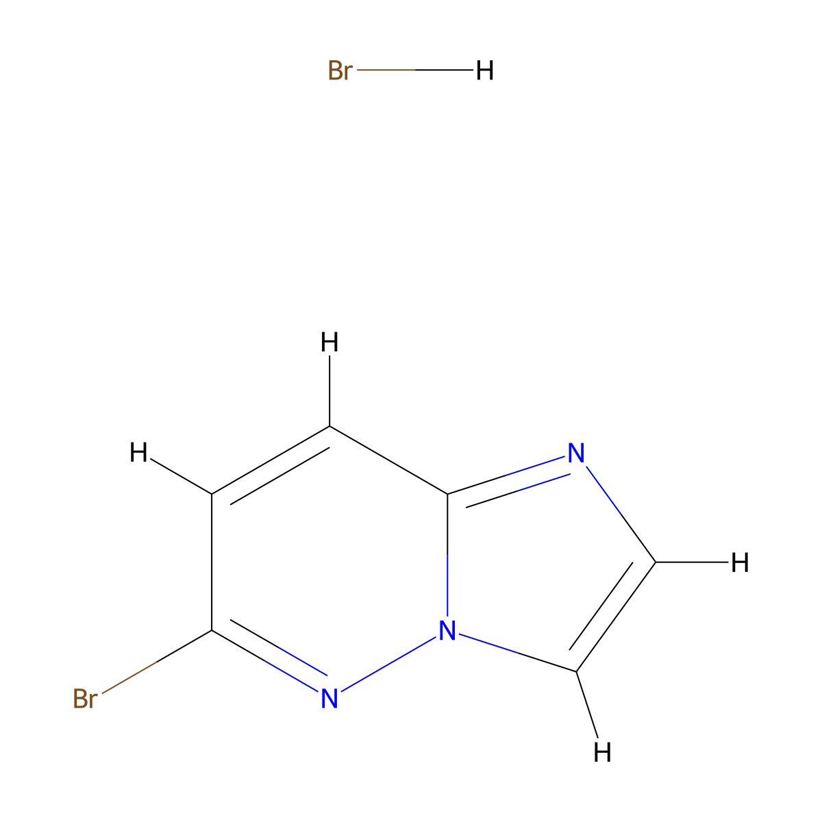 6-Bromoimidazo(1,2-b)pyridazine hydrobromide molecular structure, CAS 2253631-27-3