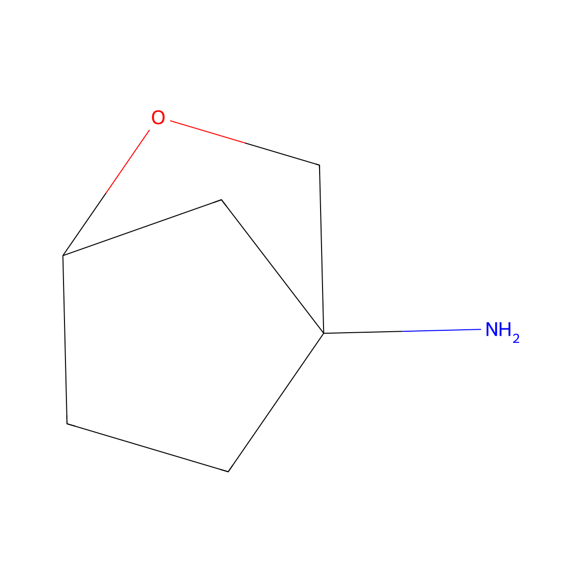 2-Oxabicyclo[2.2.1]heptan-4-amine molecular structure, CAS 2253631-33-1