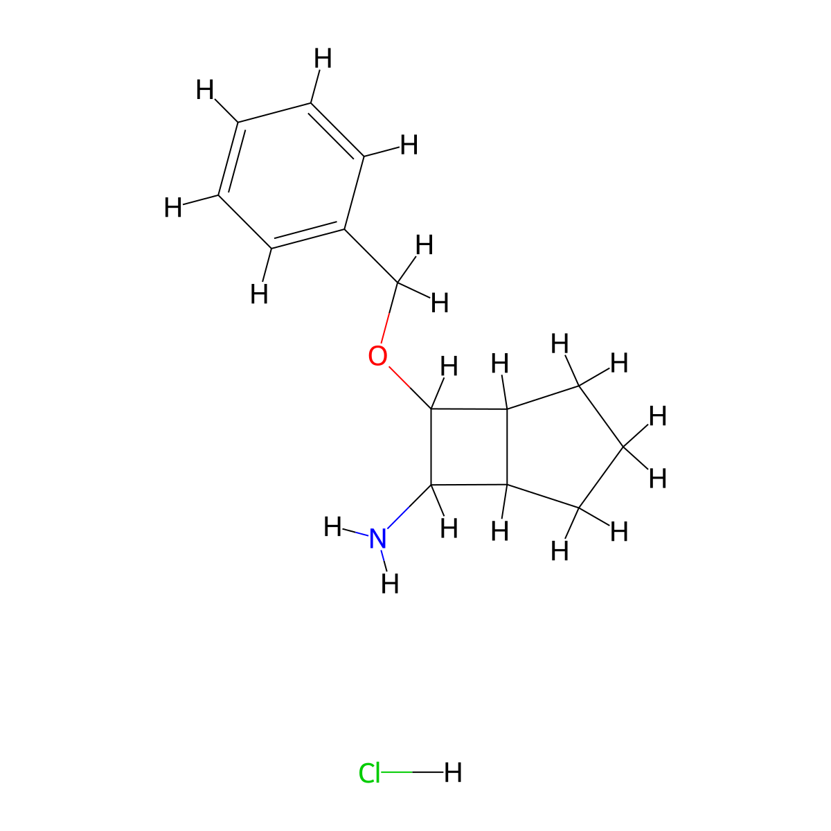 7-(Benzyloxy)bicyclo[3.2.0]heptan-6-amine hydrochloride molecular structure, CAS 2253631-97-7