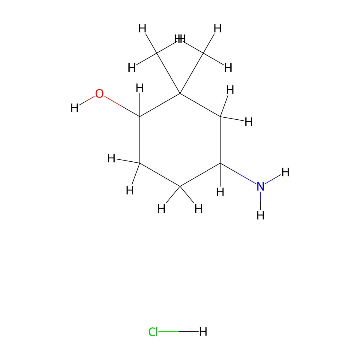 4-Amino-2,2-dimethylcyclohexan-1-ol hydrochloride molecular structure, CAS 2253632-25-4