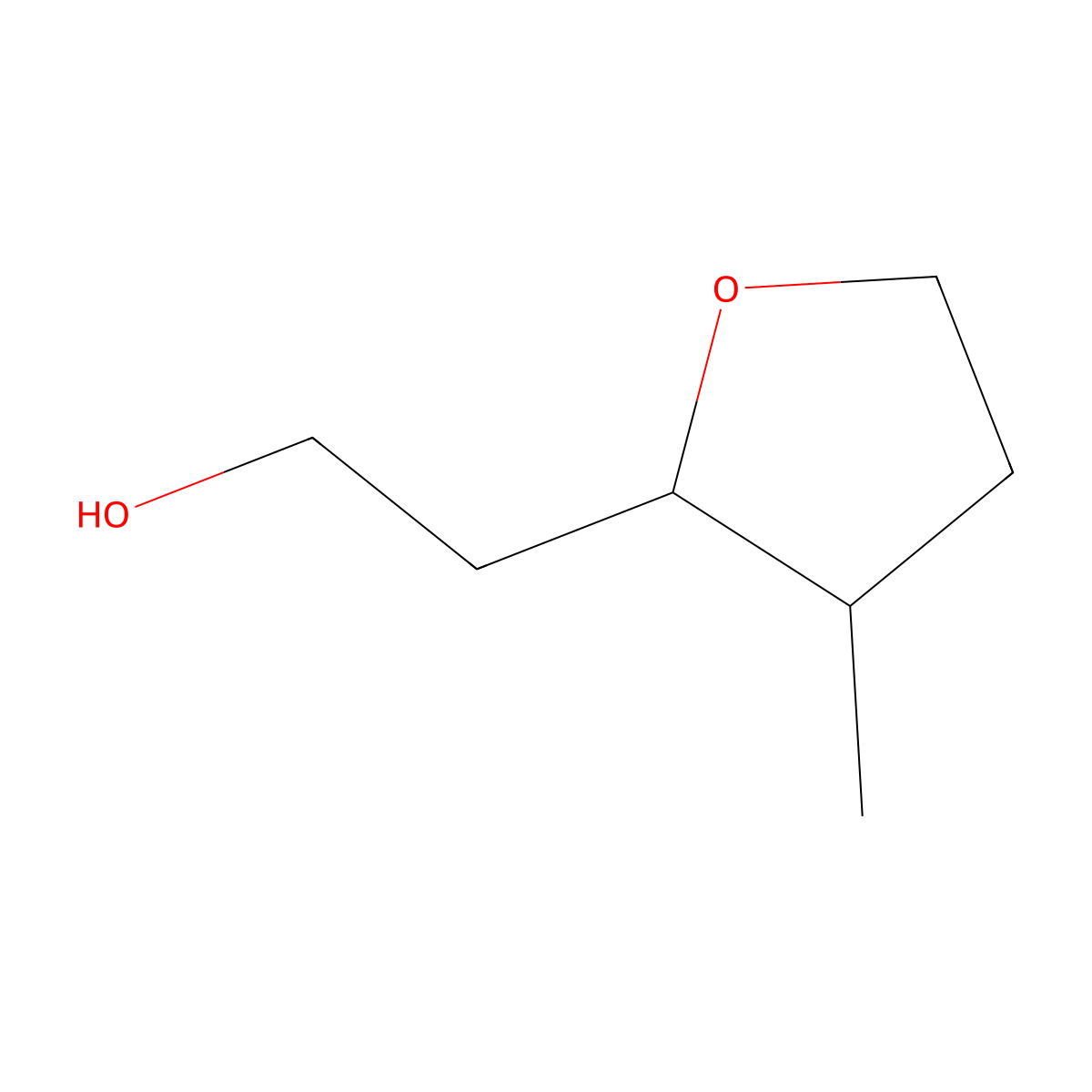2-(3-Methyloxolan-2-yl)ethan-1-ol molecular structure, CAS 2253632-32-3