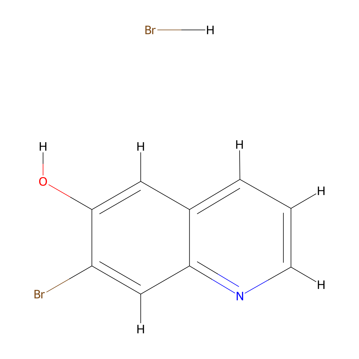 7-Bromoquinolin-6-ol hydrobromide molecular structure, CAS 2253632-33-4
