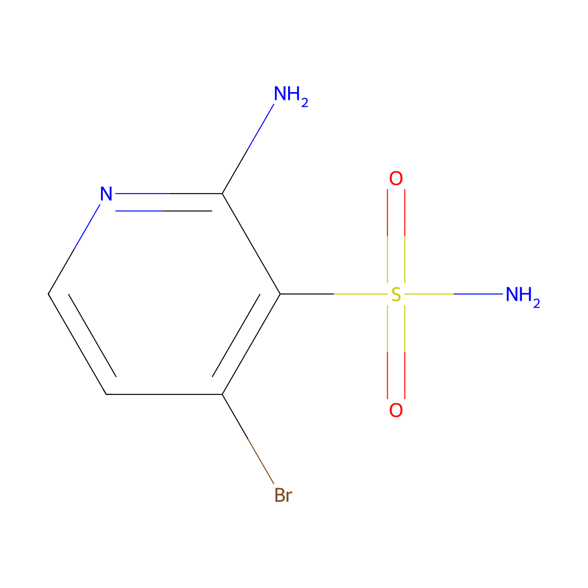 2-Amino-4-bromopyridine-3-sulfonamide molecular structure, CAS 2253632-68-5