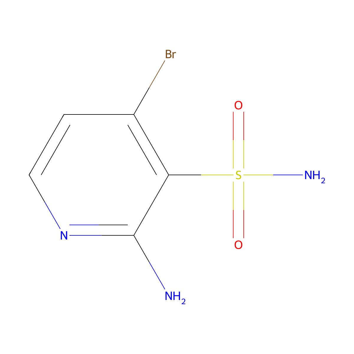 2-Amino-4-bromopyridine-3-sulfonamide molecular structure, CAS 2253632-68-5
