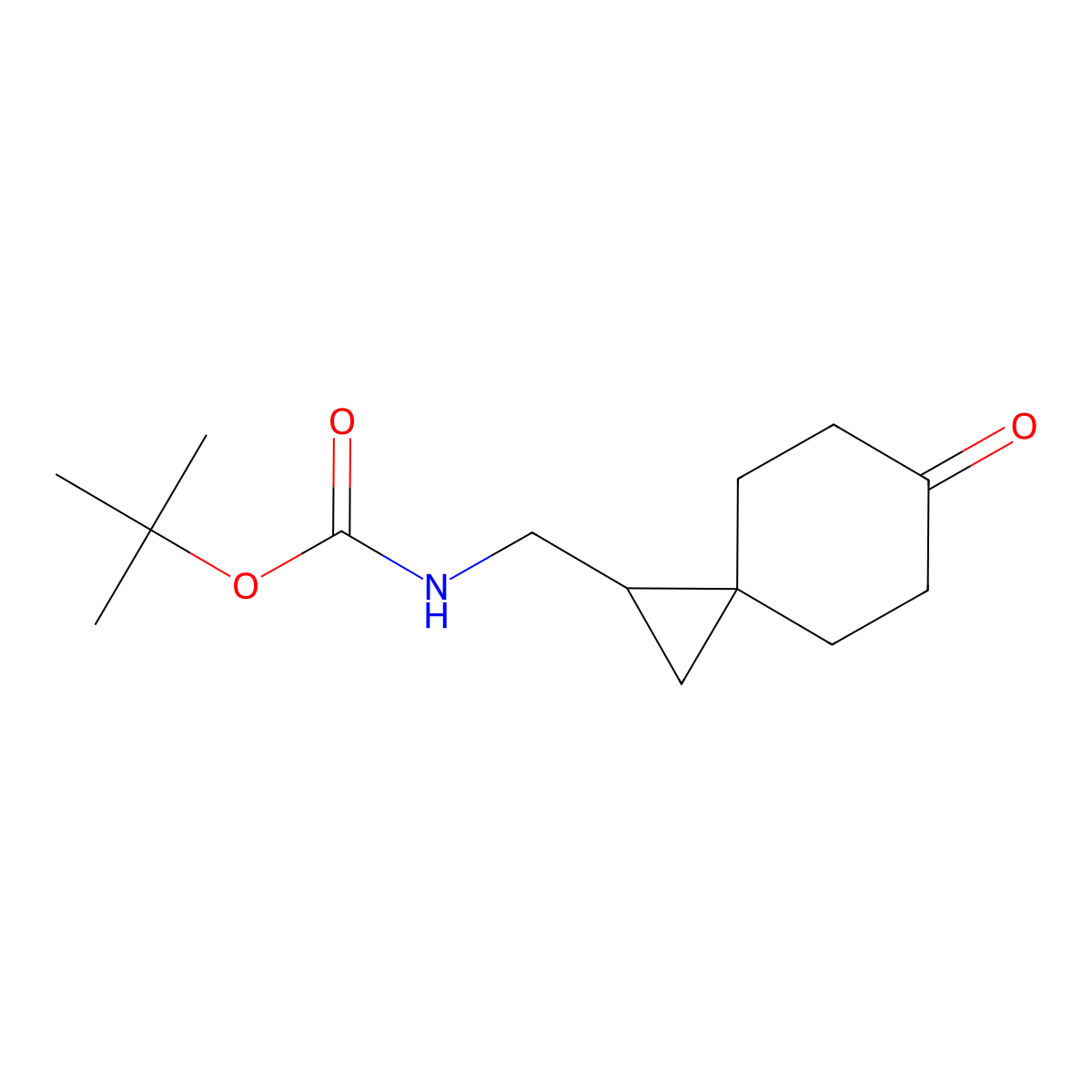tert-butyl N-({6-oxospiro[2.5]octan-1-yl}methyl)carbamate molecular structure, CAS 2253632-77-6