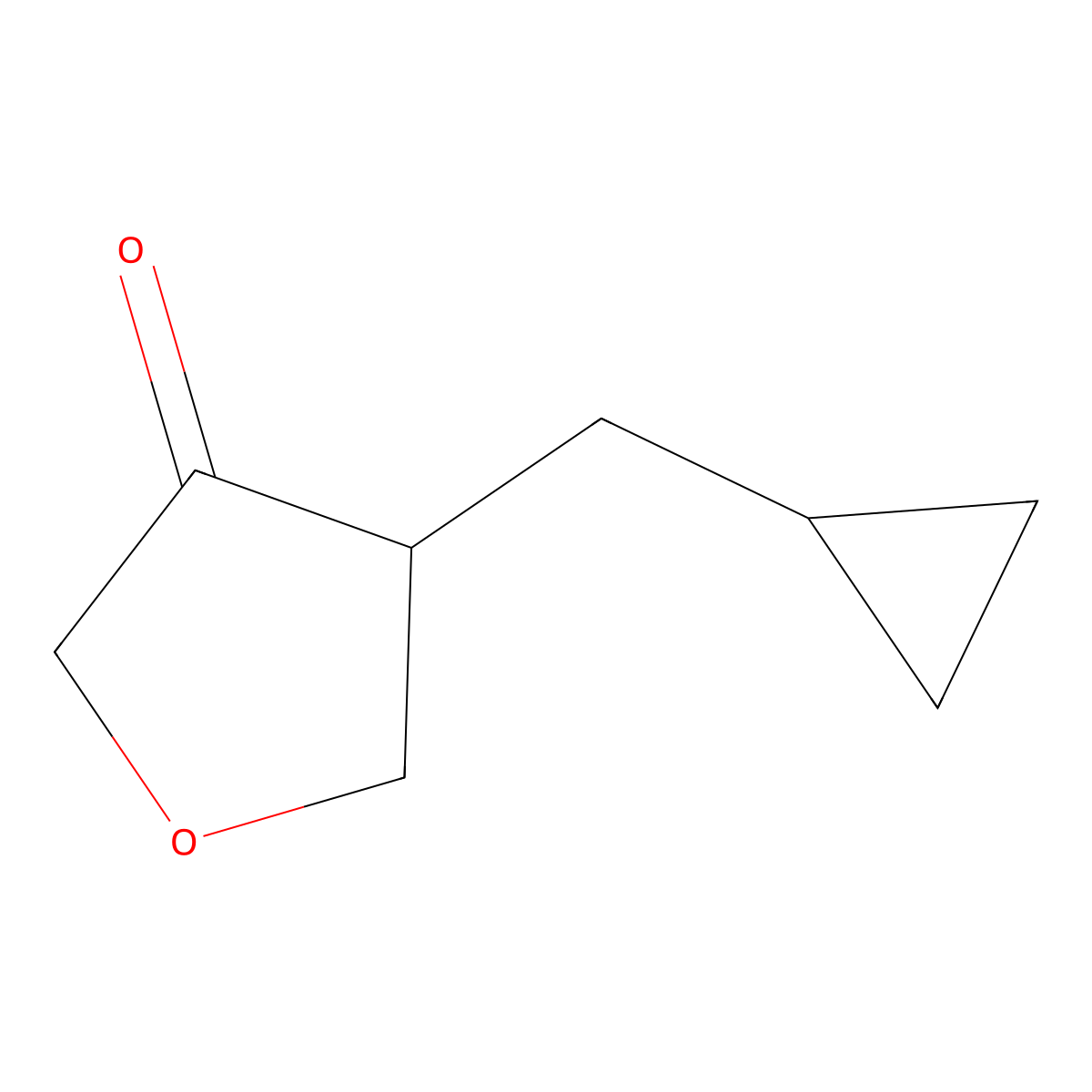4-(Cyclopropylmethyl)oxolan-3-one molecular structure, CAS 2253632-78-7